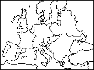 mapa d'Europa mut